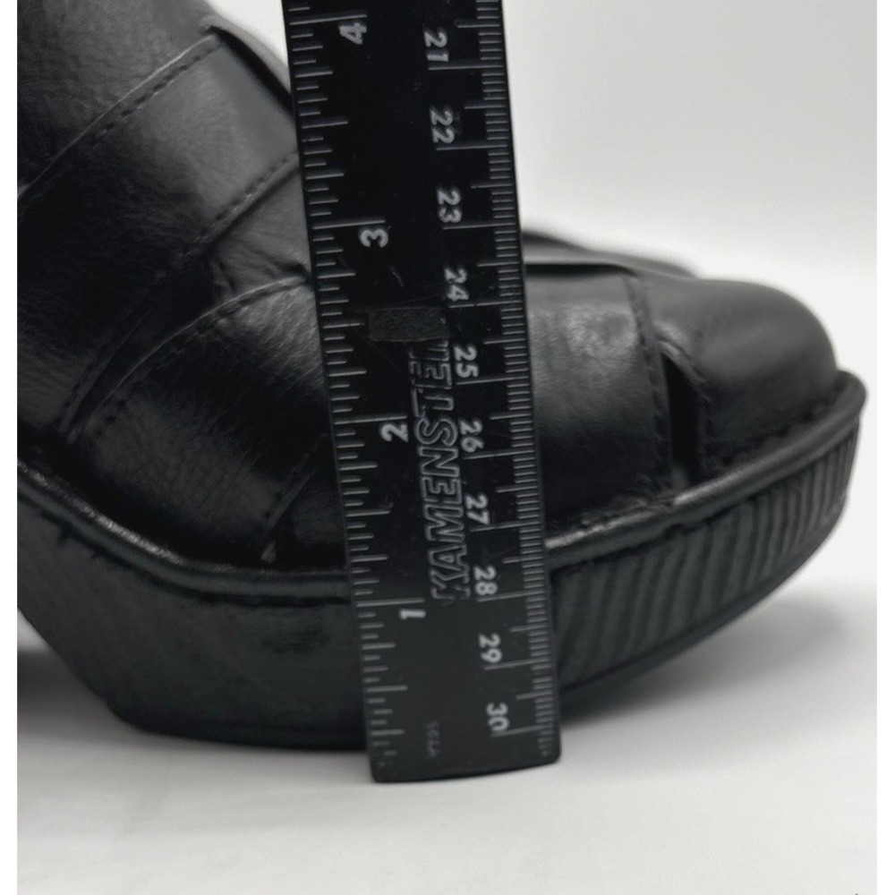 BORN Clog Women's Size 6 Black Leather Slip On Comfort Shoes NWOB - Picture 8 of 10